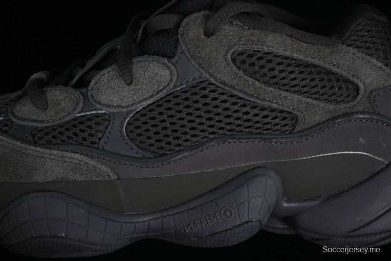 Adidas Yeezy 500 Black Casual Running Shoes - F36640