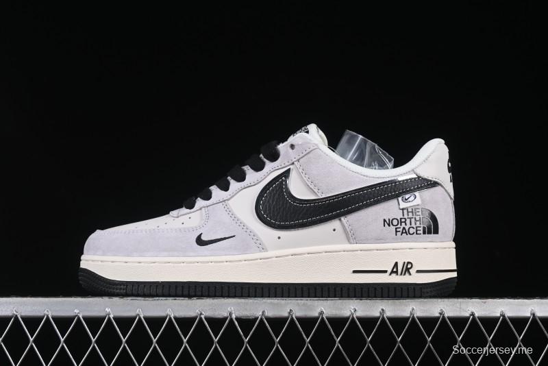 Nike Air Force 1 '07 Low The North Face Collaboration Beige Grey Carbon Black Swoosh Low-Top Casual Sneakers - XZ6188-916