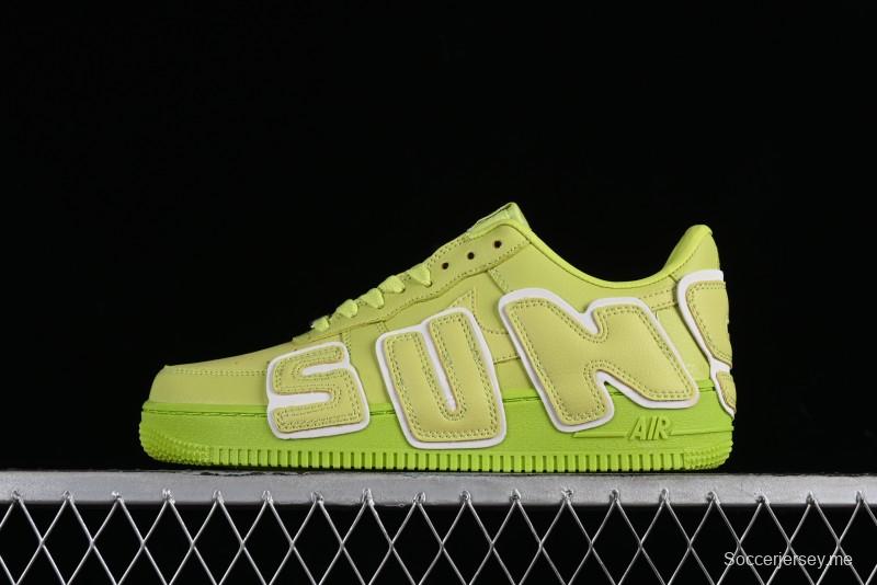Nike CPFM x Nike Air Force 1 '07 Low Casual Sneakers in Lemon Green with SUNSHINE Design - DC4457-300