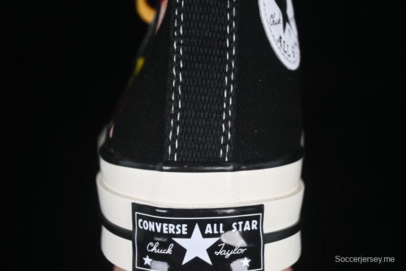 Converse Chuck 1970s High-Top Casual Canvas Sneakers with Classic Graffiti Limited Edition Three-Star Logo - 162050C