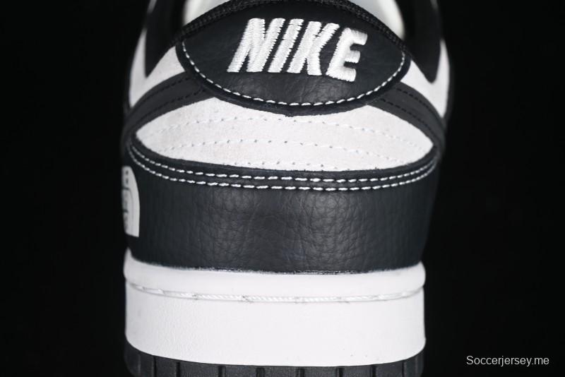 Nike SB Dunk Low The North Face Graffiti Black Swoosh Anniversary Custom Low-Top Casual Skate Shoes - DM6868-028