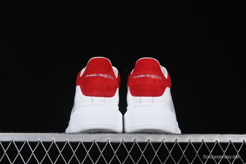 Alexander McQueen Oversized Sneakers with Red Suede Heel Detail - D.E5
