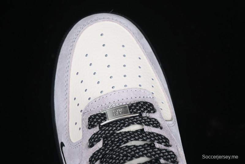 Nike Air Force 1 '07 Low Stussy Collaboration All Black Low-Top Casual Sneakers - XZ6188-195