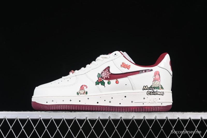 Nike Air Force 1 '07 Low "Grandma Christmas" Limited Edition Custom Casual Sneakers - FZ5068-616
