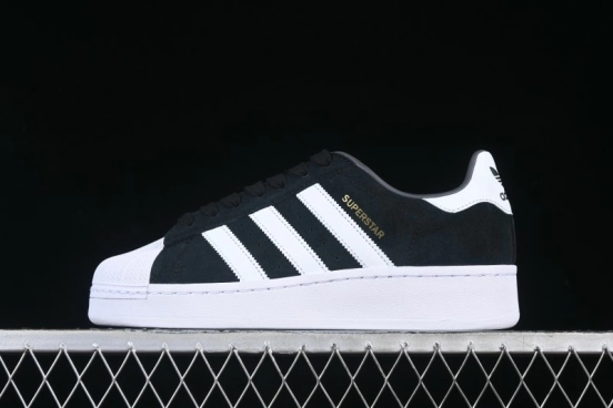 Adidas Originals Superstar XLG Casual Sneakers with Gold Logo Shell Toe and Thick Sole - ID4657