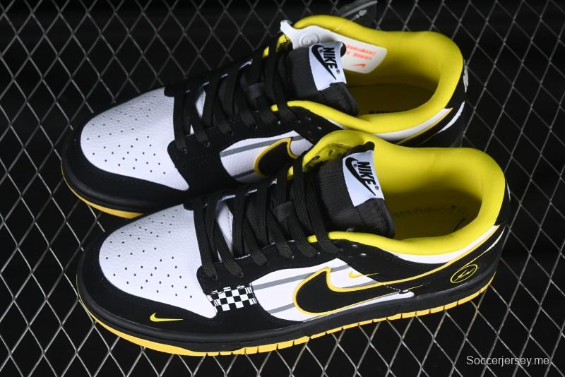 Nike SB Dunk Low Lightning Collaboration Racing Black Hook Anniversary Custom Low-Top Casual Skate Shoes - KK1333-026