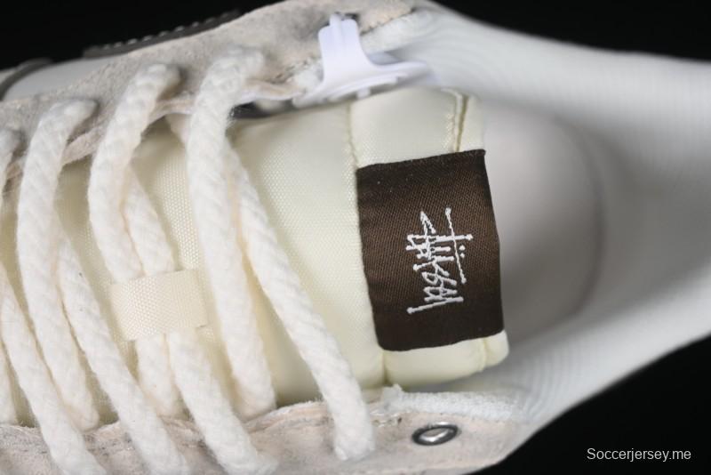 Nike Air Force 1 '07 Low Stussy Collaboration Dual-Tone Beige Brown Low-Top Casual Sneakers - SJ6698-025