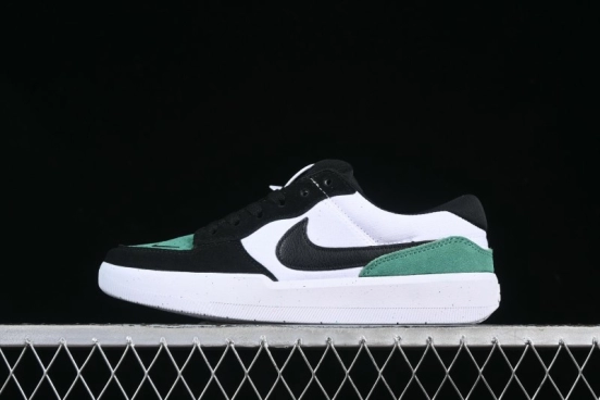 Nike SB Force 58 Low - Emerald Green, Black & White Skateboarding Shoes