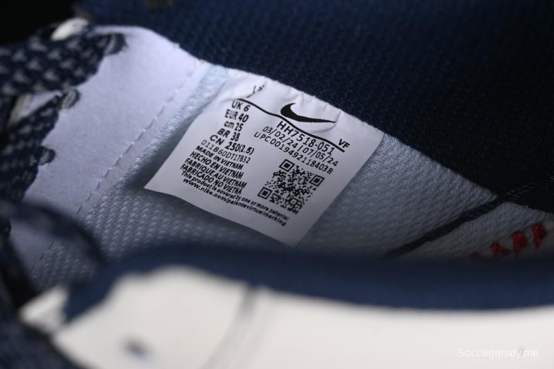 Nike Air Force 1 '07 Low The North Face x COMME des GARÇONS Navy Blue Line Casual Sneakers - HH7518-051