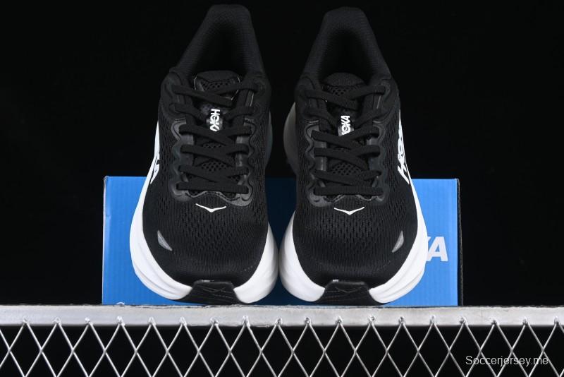 HOKA ONE ONE Bondi 9 Knit Lightweight Casual Running Shoes - 1162012 BWHT