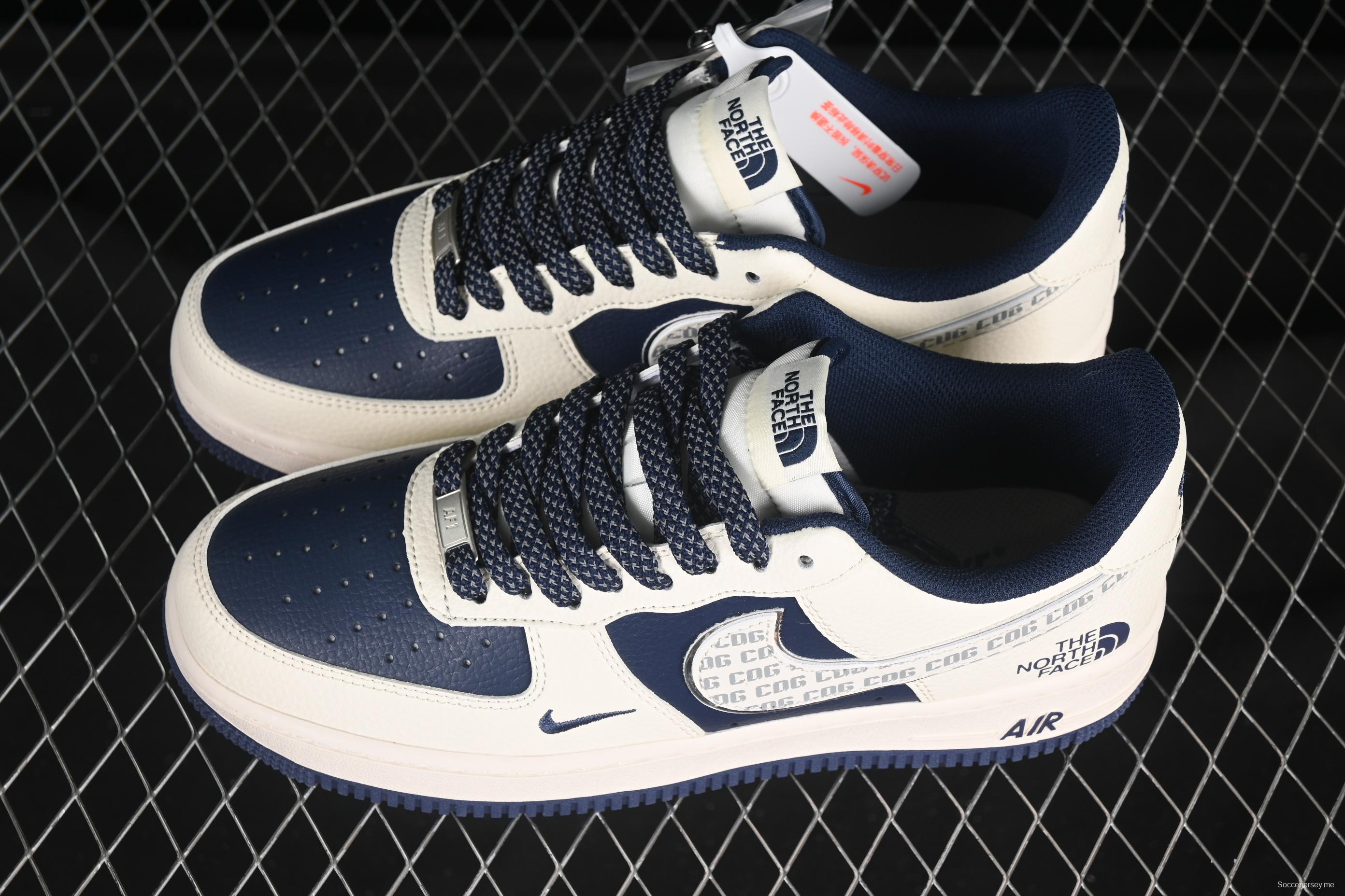 Nike Air Force 1'07 Low The North Face x Comme des Garçons Dark Blue Casual Sneakers - HH7518-075