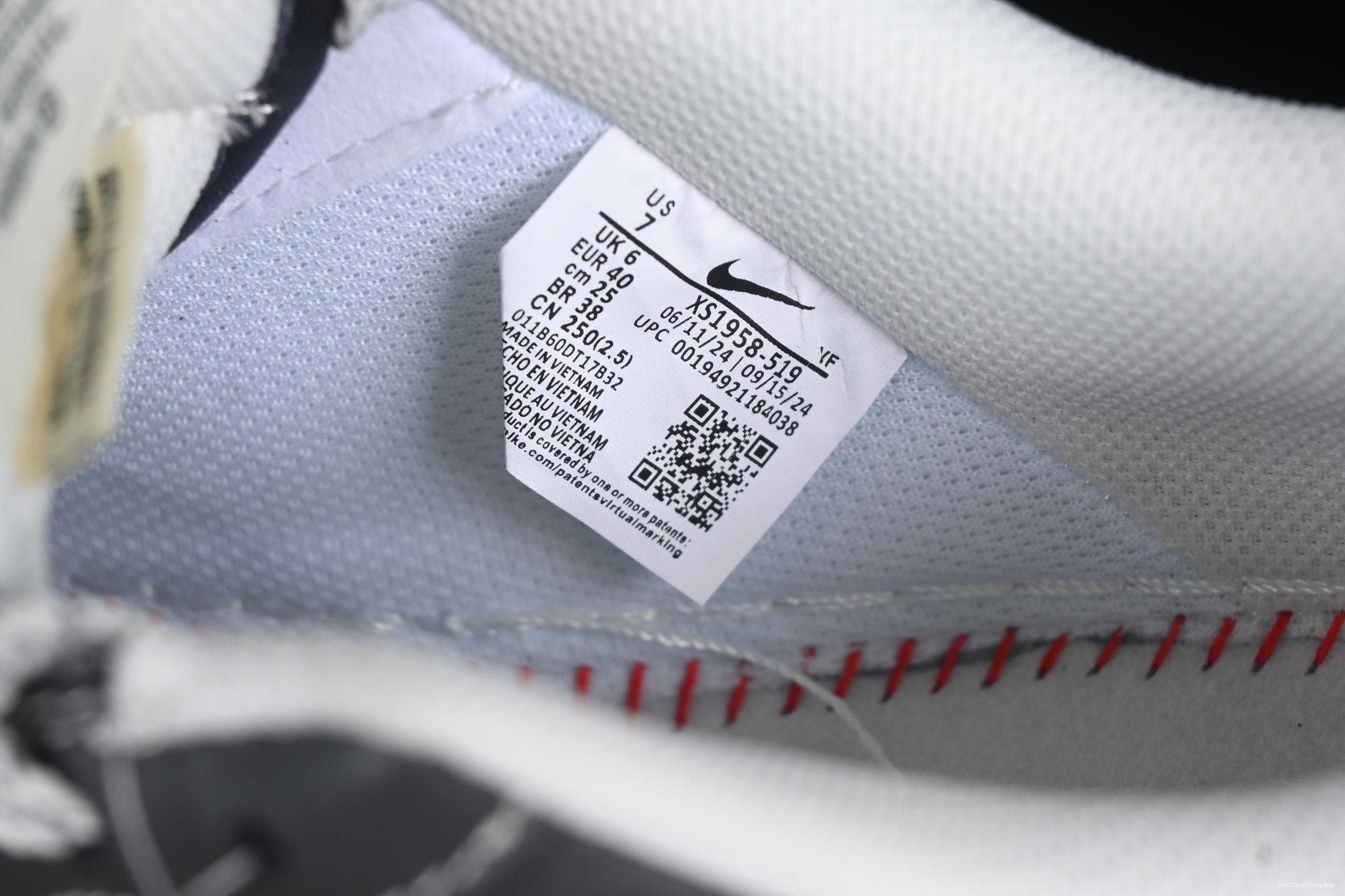 Nike Air Force 1 '07 Low Stussy Collaboration Navy Grey Casual Sneakers - XS1958-519