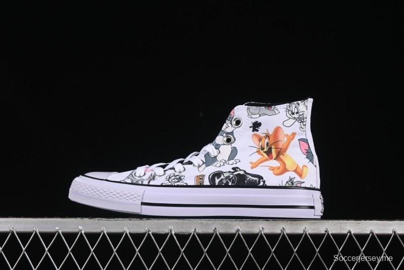 Converse All Star High Top Casual Sneakers with Tom and Jerry Theme - A15112C