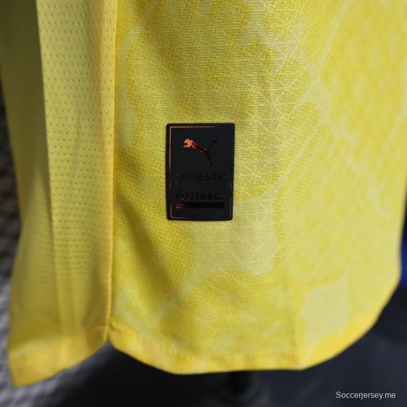 نسخة اللاعب 25/26 قميص ميلان الثالث يي أصفر اللون أصفر 25/26