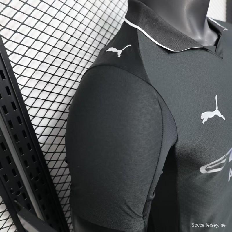 نسخة اللاعب 25/26 قميص مانشستر سيتي الاختباري الأسود لمانشستر سيتي 25/26