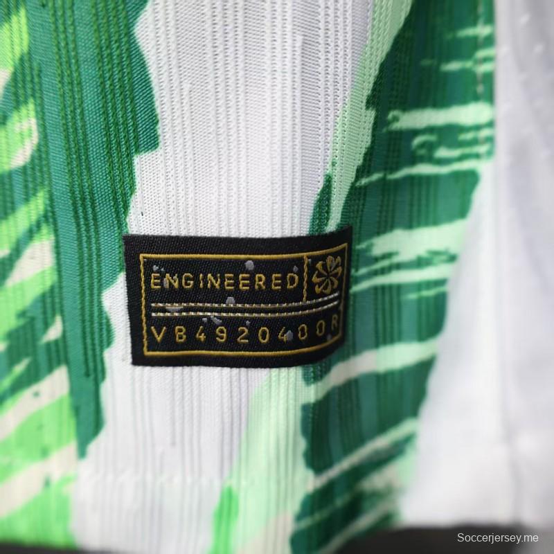 إصدار اللاعب 2025 قميص نيجيريا 2025 أخضر/أبيض/أخضر/أبيض