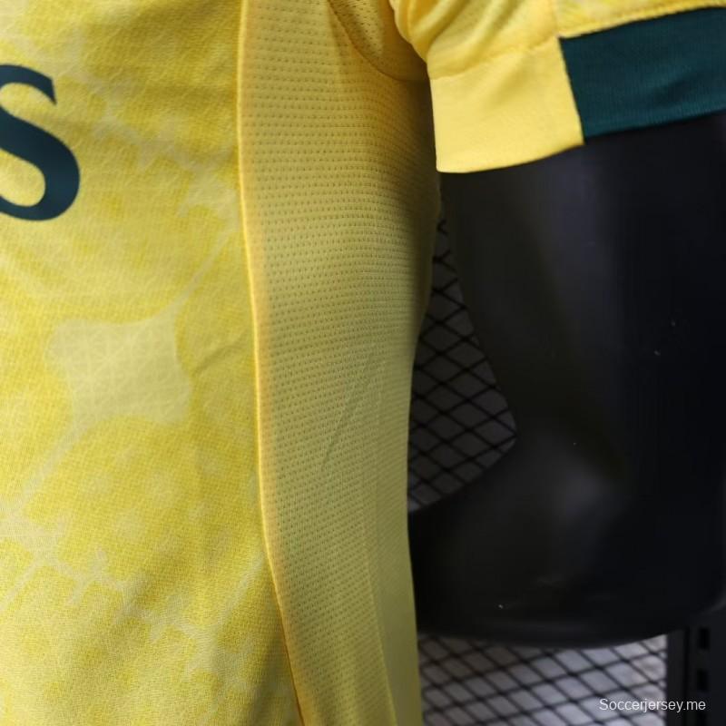 نسخة اللاعب 25/26 قميص ميلان الثالث يي أصفر اللون أصفر 25/26