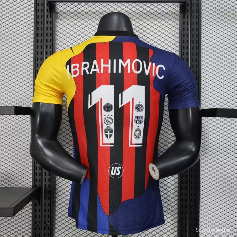 إصدار اللاعب 25/26 قميص ميلان إبراهيموفيتش الخاص 25/26 AC ميلان إبراهيموفيتش