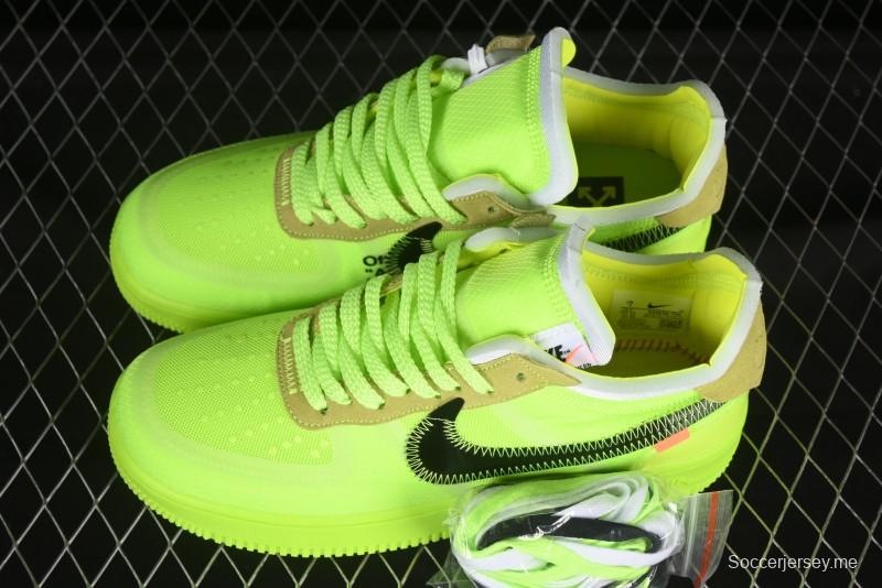 حذاء نايك اوف وايت × اير فورس 1 اير فورس 1 لو اوف وايت بالتعاون مع اوف وايت اوف اوف نايك حذاء رياضي أصفر شفاف - AO4606-700