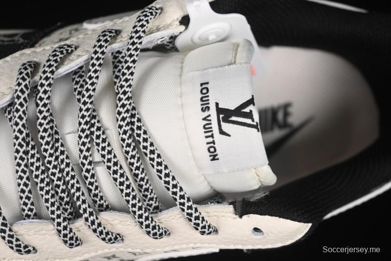 حذاء نايك اير فورس 1 '07 منخفض LV Collaboration LV Collaboration بطباعة مزدوجة من الدنيم الكاجوال - YX5066-317