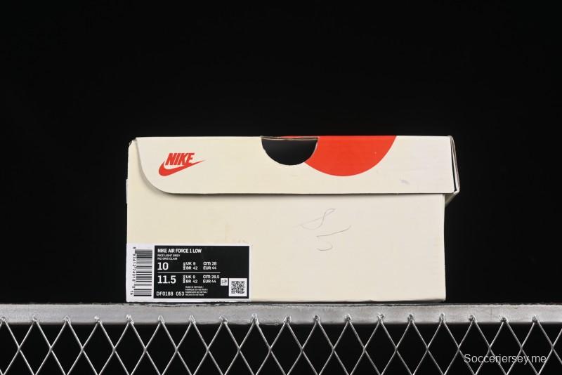 حذاء نايك اير فورس 1'07 المنخفض الكاجوال من نايك بتصميم وجه الشبح بخط أزرق - DF0188-053