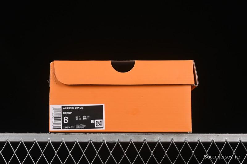 حذاء نايك اير فورس 1 '07 المنخفض من نايك اير فورس 1 '07 LV Collaboration حذاء رياضي كاجوال شبكي بيج - XS1958-552