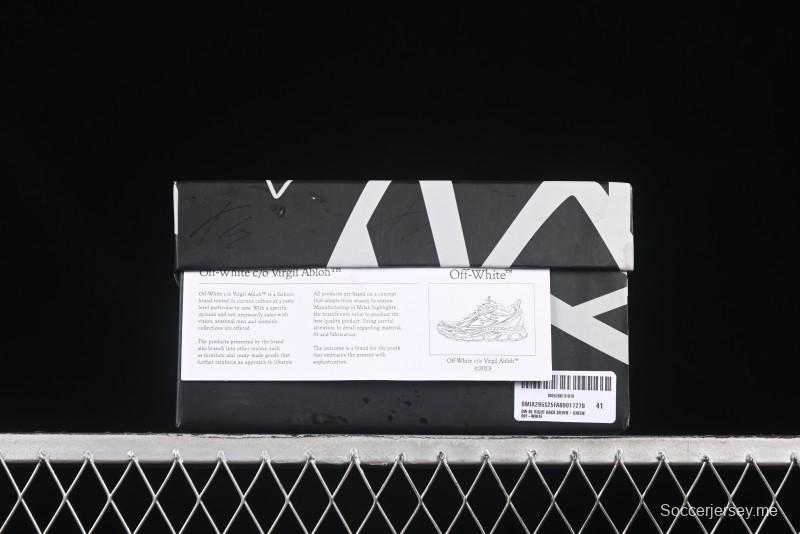 حذاء كاجوال كاجوال باللون الأبيض والأخضر من أوف وايت بي رايت - X.E5