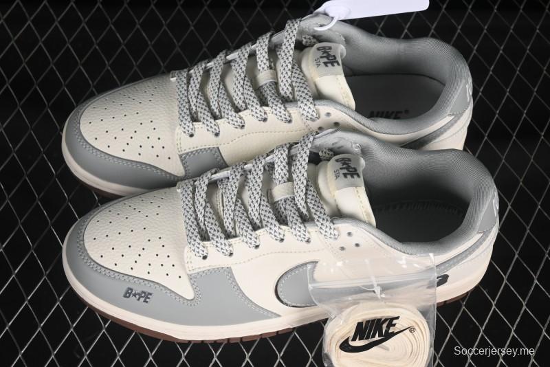 حذاء تزلج نايك SB Dunk Dunk Low Bape Collaboration Anniversaryation إصدار الذكرى السنوية المخصص للأحذية الكاجوال المنخفضة العلوية - JJ2508-558