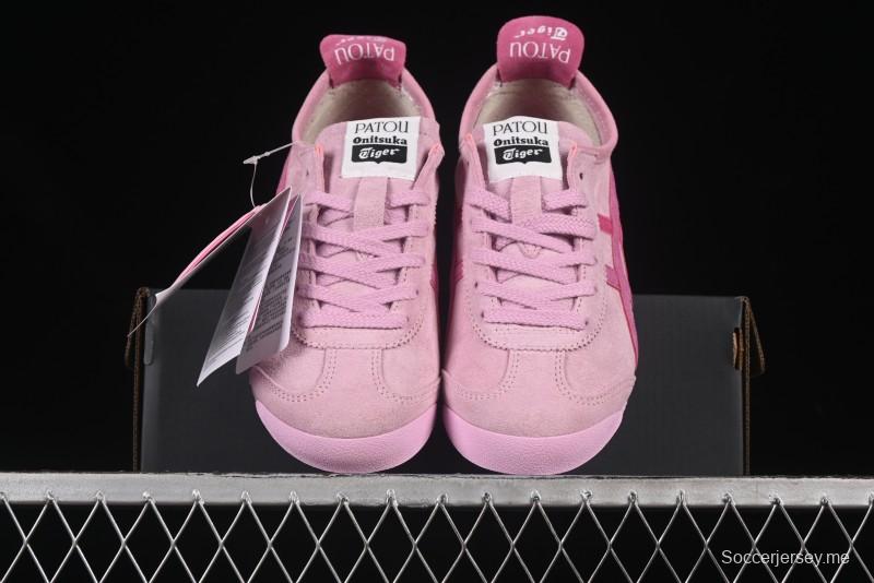 أونيتسوكا تايجر مكسيكو تايجر 66 حذاء رياضي جلدي منخفض من الجلد للجري الكاجوال - 1183C380-700