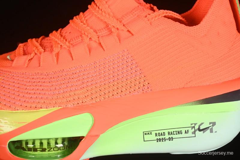 حذاء الجري نايك زوم فابورفلاي نيك زوم فابور فلاي نيكست 3% النموذج الأولي للماراثون الخارق مع وسادة دوال إيرزوم ورغوة زوم إكس - FD8315-600