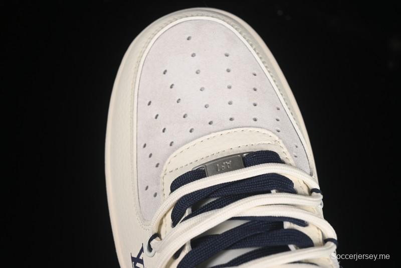 حذاء نايك اير فورس 1 '07 منخفض LV Collaboration Blue Swoosh Drawstring Sneakers Casual - DM686868-083