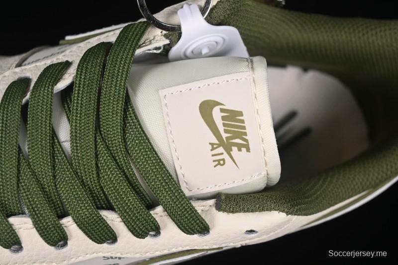حذاء نايك اير فورس 1 '07 منخفض سوبريم سوبريم بالتعاون مع نايكي، حذاء رياضي كاجوال متعدد الألوان باللون الأخضر العسكري - XX3168-148