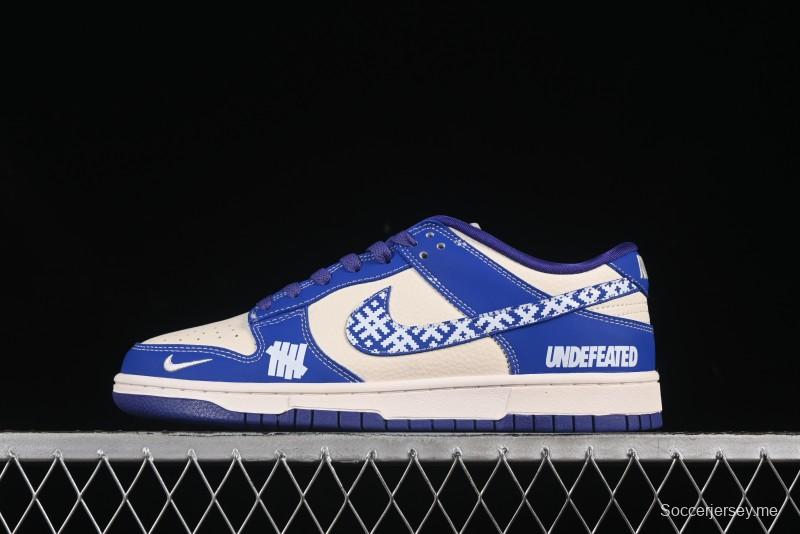 حذاء تزلج نايك SB Dunk Low UN Series Mosaic Blue Swoosh Anniversary مخصص للذكرى السنوية لأحذية التزلج المنخفضة الكاجوال ذات الرقبة المنخفضة - KK1333-045