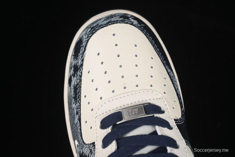 حذاء نايك اير فورس 1 '07 منخفض من نايك ستاسي كولابوريشن ريترو دنيم كاجوال - XS1958-578