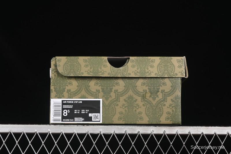 حذاء نايك اير فورس 1 '07 المنخفض من نايكي، حذاء رياضي كاجوال بتعاون غوتشي باللون الرمادي والأزرق - XS1958-543