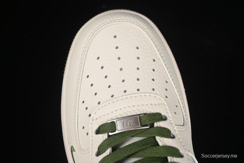 حذاء نايك اير فورس 1 '07 منخفض سوبريم سوبريم بالتعاون مع نايكي، حذاء رياضي كاجوال متعدد الألوان باللون الأخضر العسكري - XX3168-148