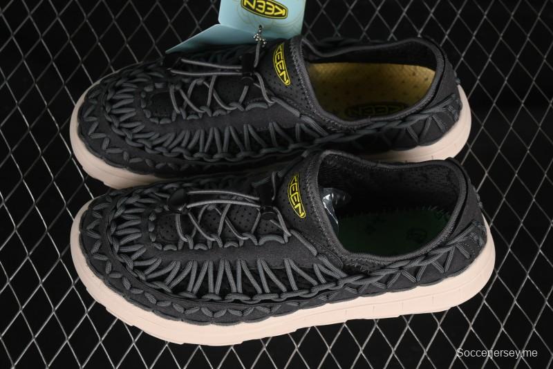 صندل رياضي مسطح منسوج بحزام مطاطي منسوج بحزام مطاطي للرياضات المائية الخارجية من كين يونيك - 1014097