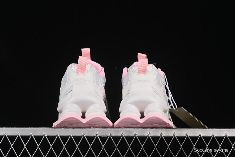 حذاء رياضي بأربطة بيضاء مجوفة بأربطة مجوفة من GG-CC Starry Sky باللون الأبيض مع زيادة ارتفاع 5 سم - G25U9778