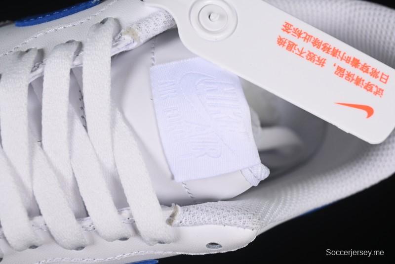 حذاء رياضي كاجوال منخفض من نايك اير فورس 1 '07 من نايك بتصميم ثنائي الأبعاد أزرق سماوي متدرج - ZH0316-076