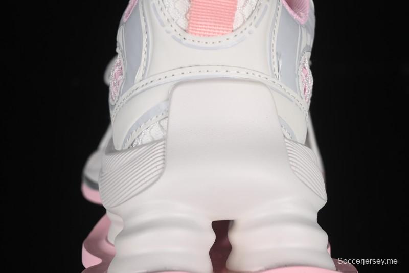 حذاء رياضي بأربطة بيضاء مجوفة بأربطة مجوفة من GG-CC Starry Sky باللون الأبيض مع زيادة ارتفاع 5 سم - G25U9778