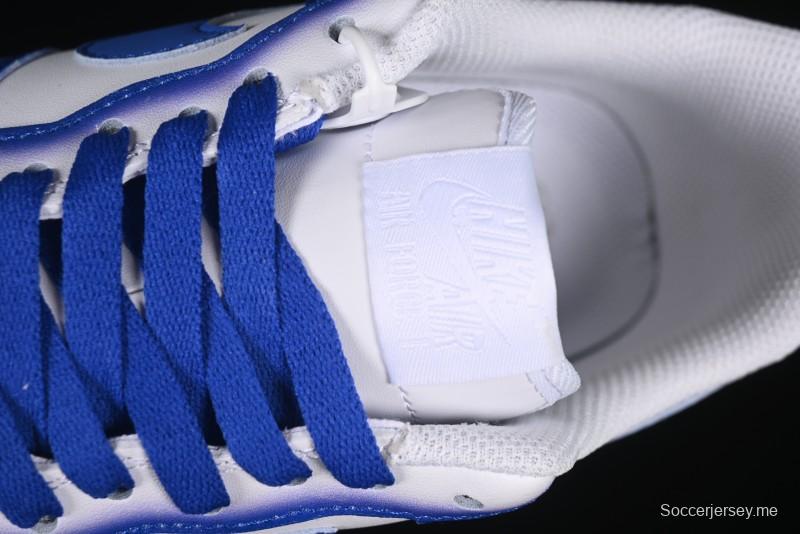 حذاء رياضي نايك اير فورس 1'07 منخفض بلو بلانيت أزرق كاجوال مع وسادة هوائية كاملة الطول - ZH0316-079