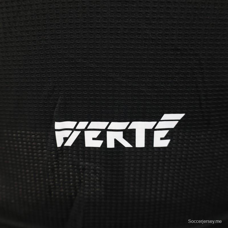 إصدار اللاعب 2025 قميص الجزائر أسود مع قميص راعي عربي أبيض اللون أسود مع راعي عربي أبيض