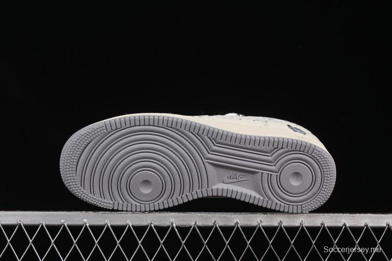 حذاء نايك اير فورس 1'07 منخفض من نايك اير فورس 1'07 x كابيبارا "فرانكشتاين" الرياضي الكاجوال - LV0506-220