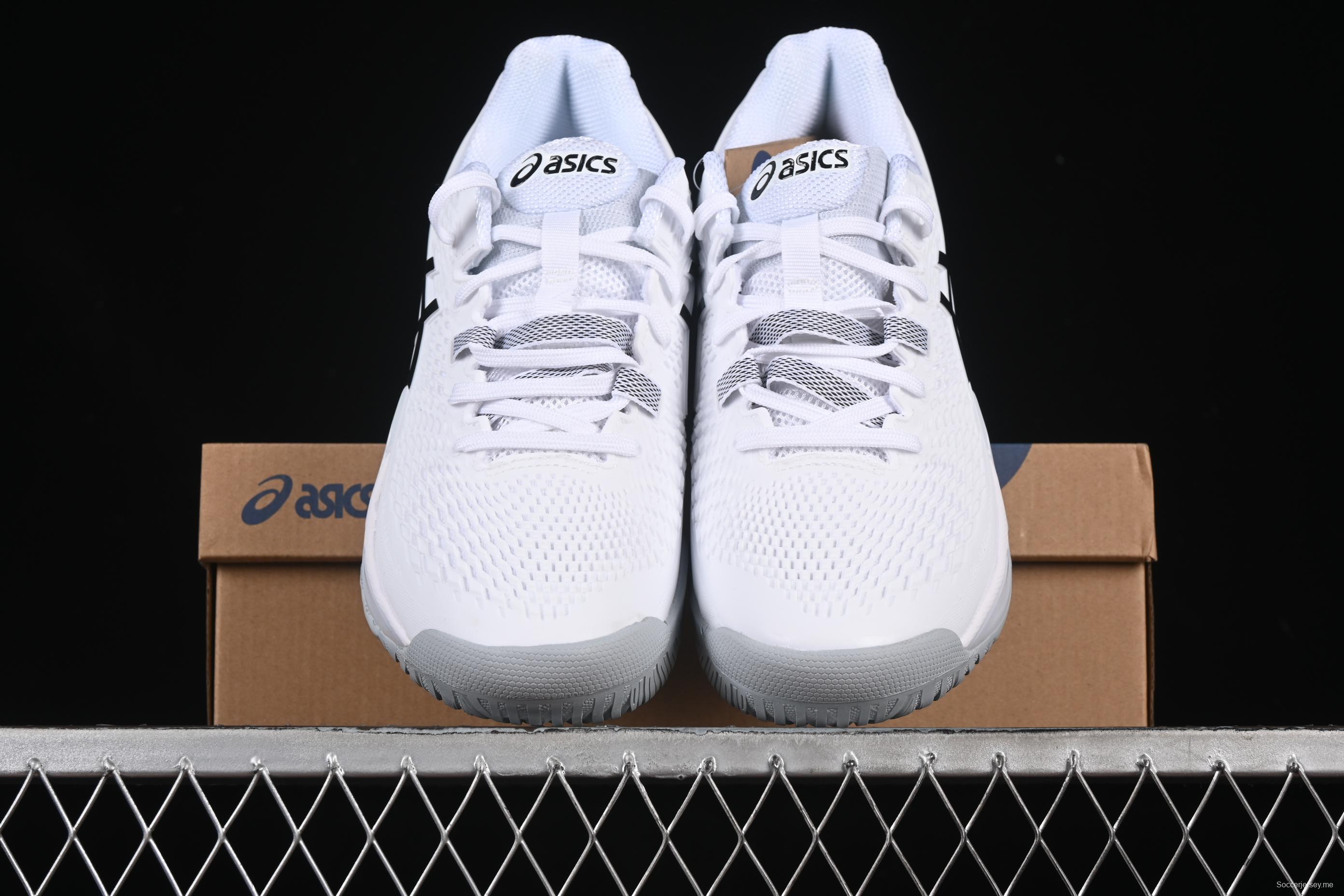 حذاء الجري جل-ريسوليوشن 9 ريترو من اسيكس جل-ريسوليوشن 9 مبطن كاجوال قابل للتنفس - 1041A330-100