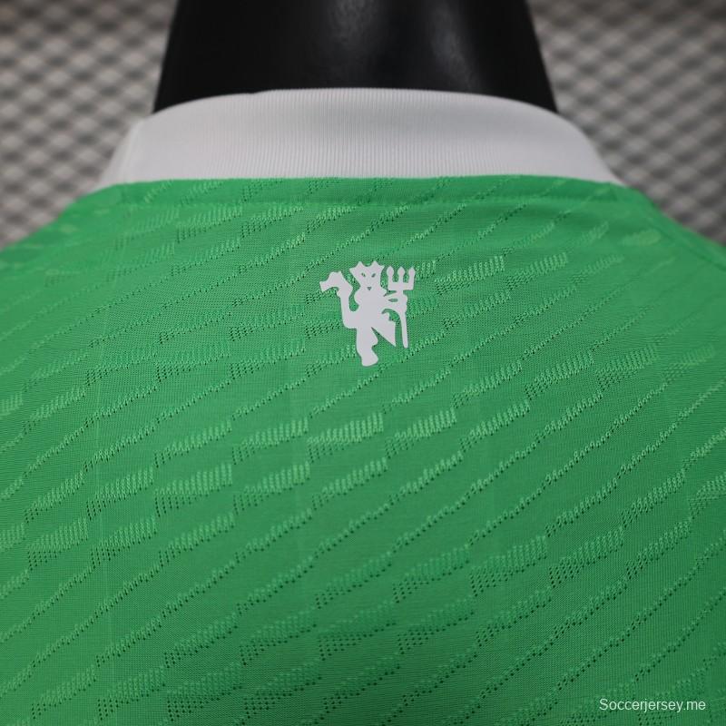 إصدار اللاعب 25/26 قميص حارس مرمى مانشستر يونايتد الأخضر 25/26