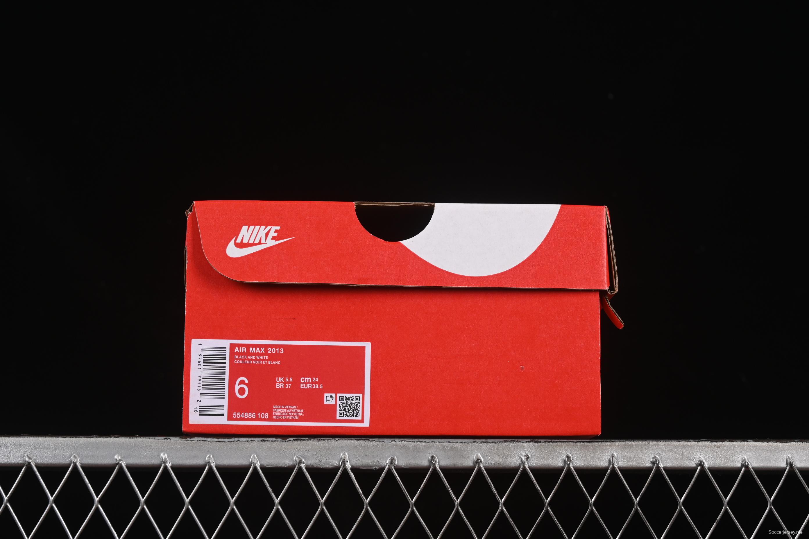 Nike Air Max 2013 Retro Breathable Mesh Running Shoes with Full-Length Max Air Cushion - 554886-108