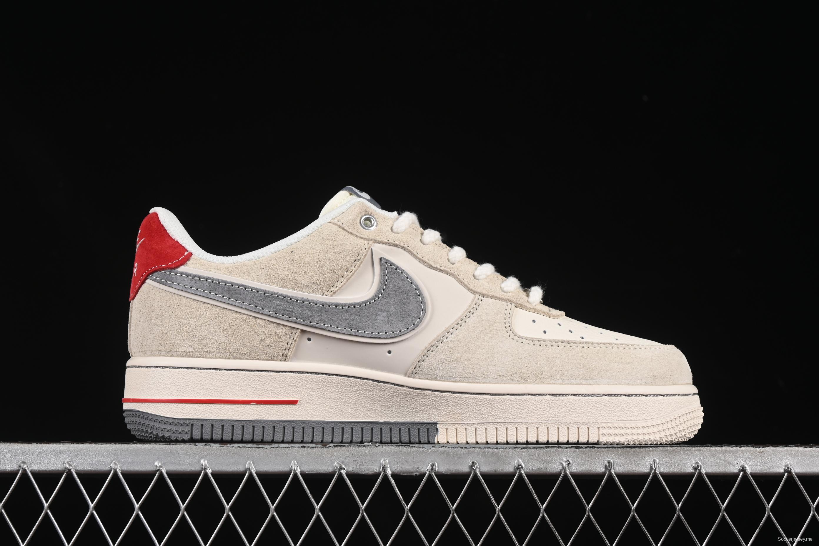 Nike Air Force 1 '07 Low The North Face Collaboration Dual-Tone Grey Casual Sneakers - YX5066-311