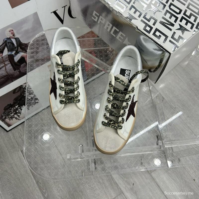 2025 Unisex GGDB White Red Leather Sneakers 63534