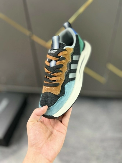 2024 Men Armani black brown blue green leather mesh sneakers MJ00230