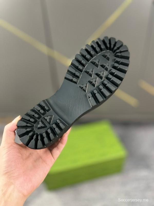 2024 Men Gucci Black Leather Formal Shoes MJ00300